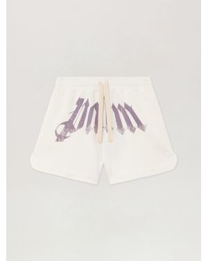 Palm Angels Big Waist Logo Sweatshorts - Pink