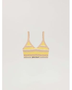 Palm Angels Logo Beach Knit Top - Multicolour