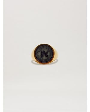 Palm Angels Stein Emblem Ring Mann - Schwarz