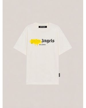 Palm Angels Spray City Milan T-Shirt - Natural