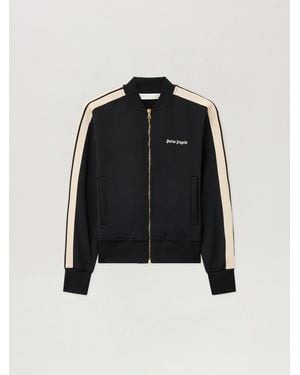 Palm Angels Classic Logo Track Bomber Jacket - Blue