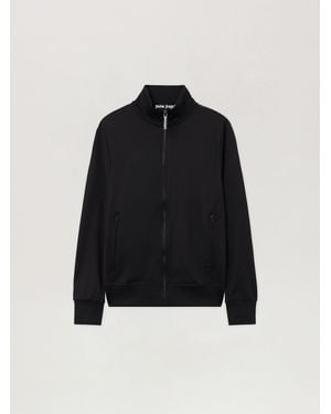 Palm Angels Curved Logo Track Jacket - Black