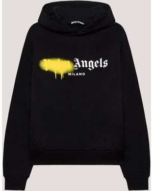 Palm Angels Spray City Milan Hoodie - Black