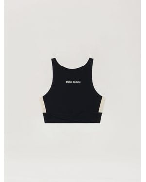 Palm Angels Classic Logo Active Track Top - Black