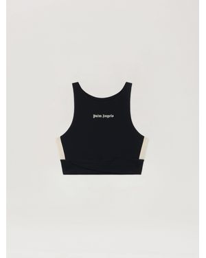 Palm Angels Classic Logo Active Track Top - Black