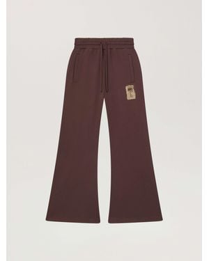 Palm Angels Brushed Palm Tree Joggers - Purple