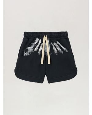 Palm Angels Big Waist Logo Sweatshorts - Blue