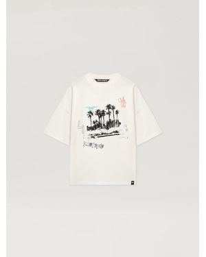 Palm Angels Palm Life Loose T-Shirt - White