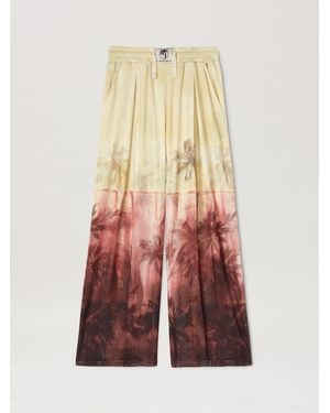 Palm Angels Sunset Palms Mesh Trousers - Multicolour
