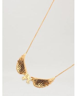 Palm Angels Wings Monogram Necklace - Natural
