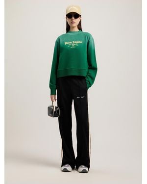 Palm Angels Classic Logo Loose Track Pants - Green