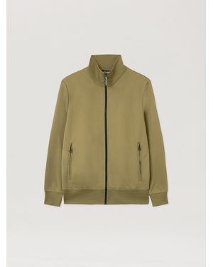Palm Angels Curved Logo Track Jacket Army - Green