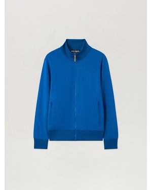Palm Angels Curved Logo Track Jacket - Blue