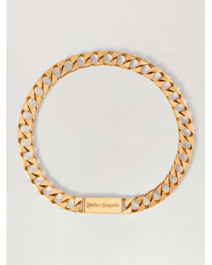 Palm Angels Cuban Link Chain Necklace - Metallic