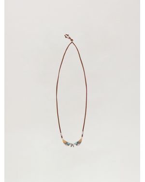 Palm Angels Wings Cord Necklace - Natural