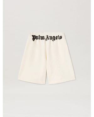 Palm Angels Logo Sweatshorts - Natural