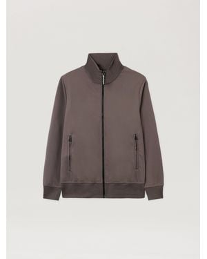 Palm Angels Back Curved Logo Track Jacket Dark - Brown