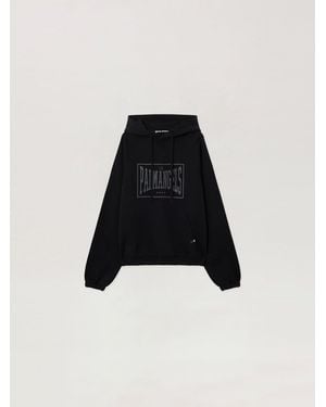 Palm Angels Vintage Box Logo Loose Hoodie - Black