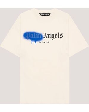 Palm Angels Spray City Milan T-Shirt - Natural