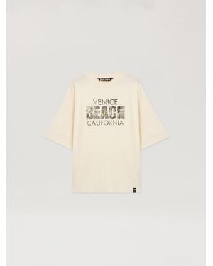 Palm Angels Cali Vibes Loose T-Shirt Uomo Off - Neutro