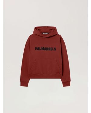Palm Angels Palm Hills Regular Hoodie Brick - Red