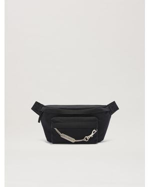 Palm Angels Logo Plate Fanny Pack - Black