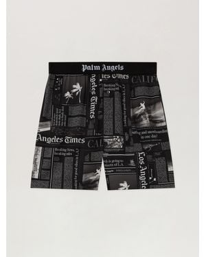 Palm Angels Paxlatimes Drawstring Shorts - Black