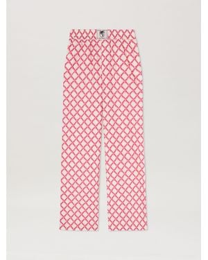 Palm Angels Net Logo Split Pants - Pink
