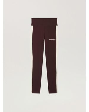 Palm Angels Classic Logo Track Leggings Mauve - Purple