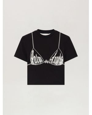 Palm Angels Palm Bra Baby T-Shirt - Black