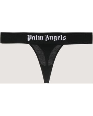 Palm Angels Classic Logo Thong - Black