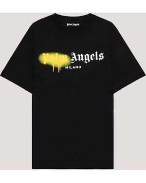Palm Angels Spray City Milan T-Shirt - Black