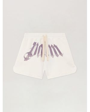 Palm Angels Big Waist Logo Sweatshorts - Pink
