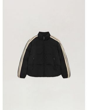 Palm Angels Classic Logo Track Puffer Jacket - Black