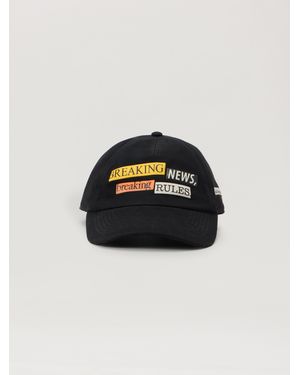 Palm Angels Paxlatimes Breaking News Quote Cap - Blue