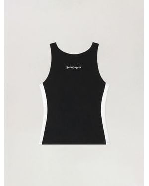 Palm Angels Training Track Tank Top - Black