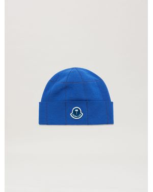 Palm Angels Paxmoncler Check Beanie - Blue