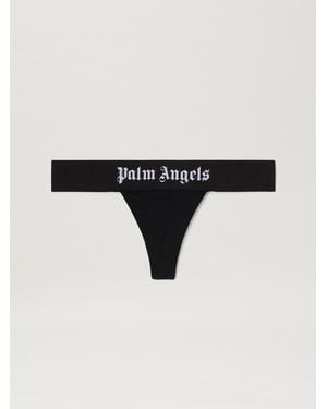 Palm Angels Logo Band Thong - Black