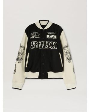 Palm Angels Lunar New Year Varsity Jacket - Black