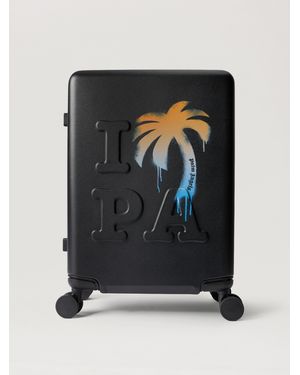 Palm Angels I Love Pa Trolley Luggage - Black