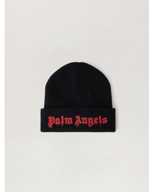 Palm Angels Dripping Logo Beanie - Black