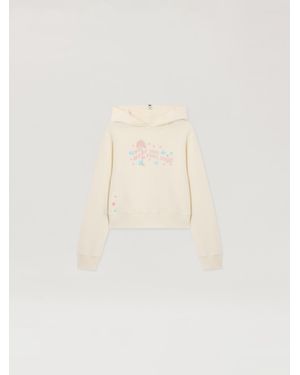 Palm Angels Feel High Regular Hoodie - Natural