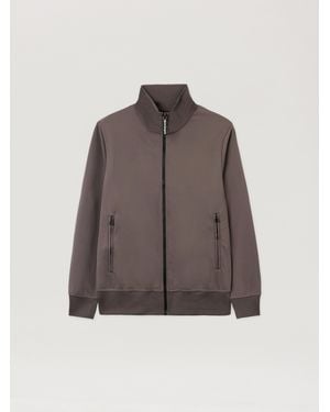Palm Angels Back Curved Logo Track Jacket Dark - Brown