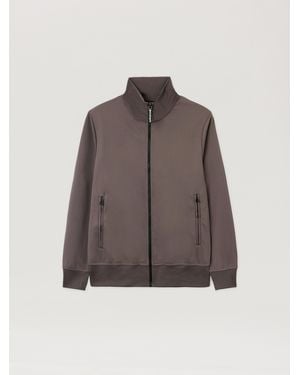 Palm Angels Back Curved Logo Track Jacket Dark - Brown