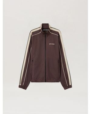 Palm Angels Classic Logo Vintage Track Jacket - Brown