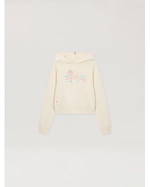 Palm Angels Feel High Regular Hoodie - Natural