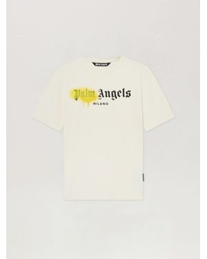 Palm Angels Spray City Milan T-Shirt - Natural