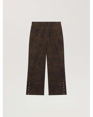 Palm Angels Starleaf All-Over Loose Pants - White