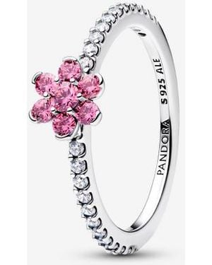 PANDORA Sparkling Flower Ring - Pink