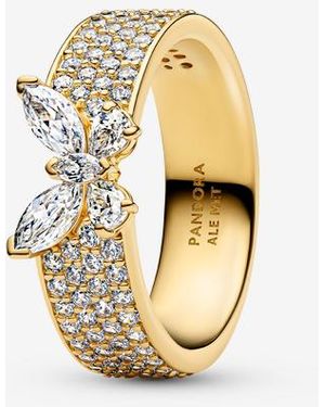 PANDORA Sparkling Butterfly Bold Ring - Metallic